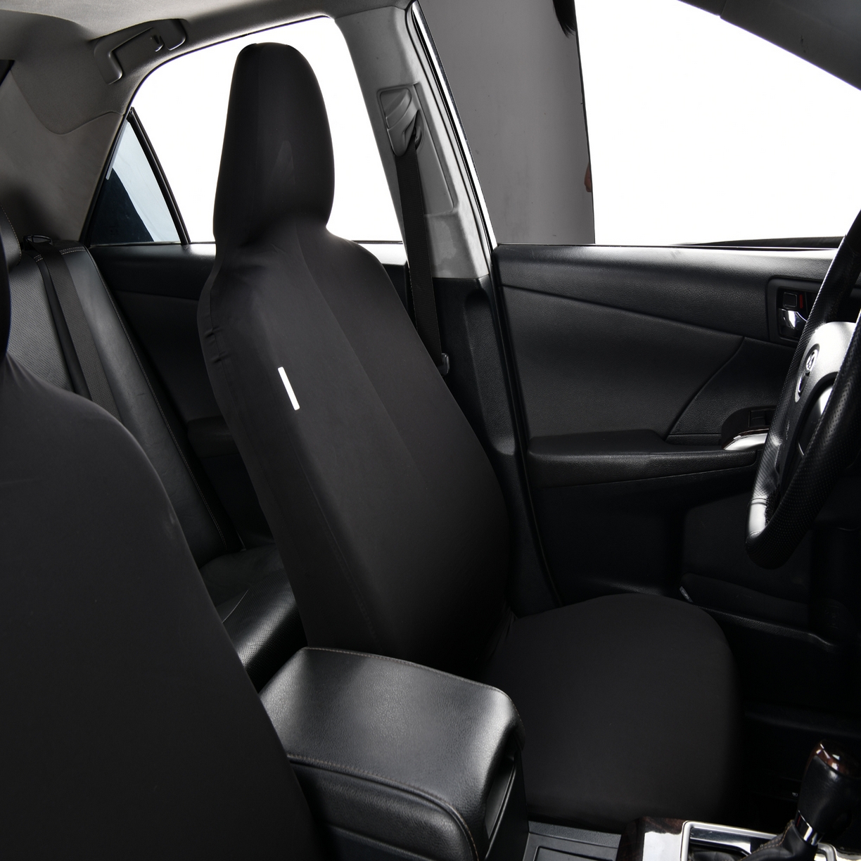 91家纺网 家纺一手货源 找家纺 千彤沙发垫 2025新款凉感冰丝b-弹力全包围汽车前排座椅套单只 装 黑色