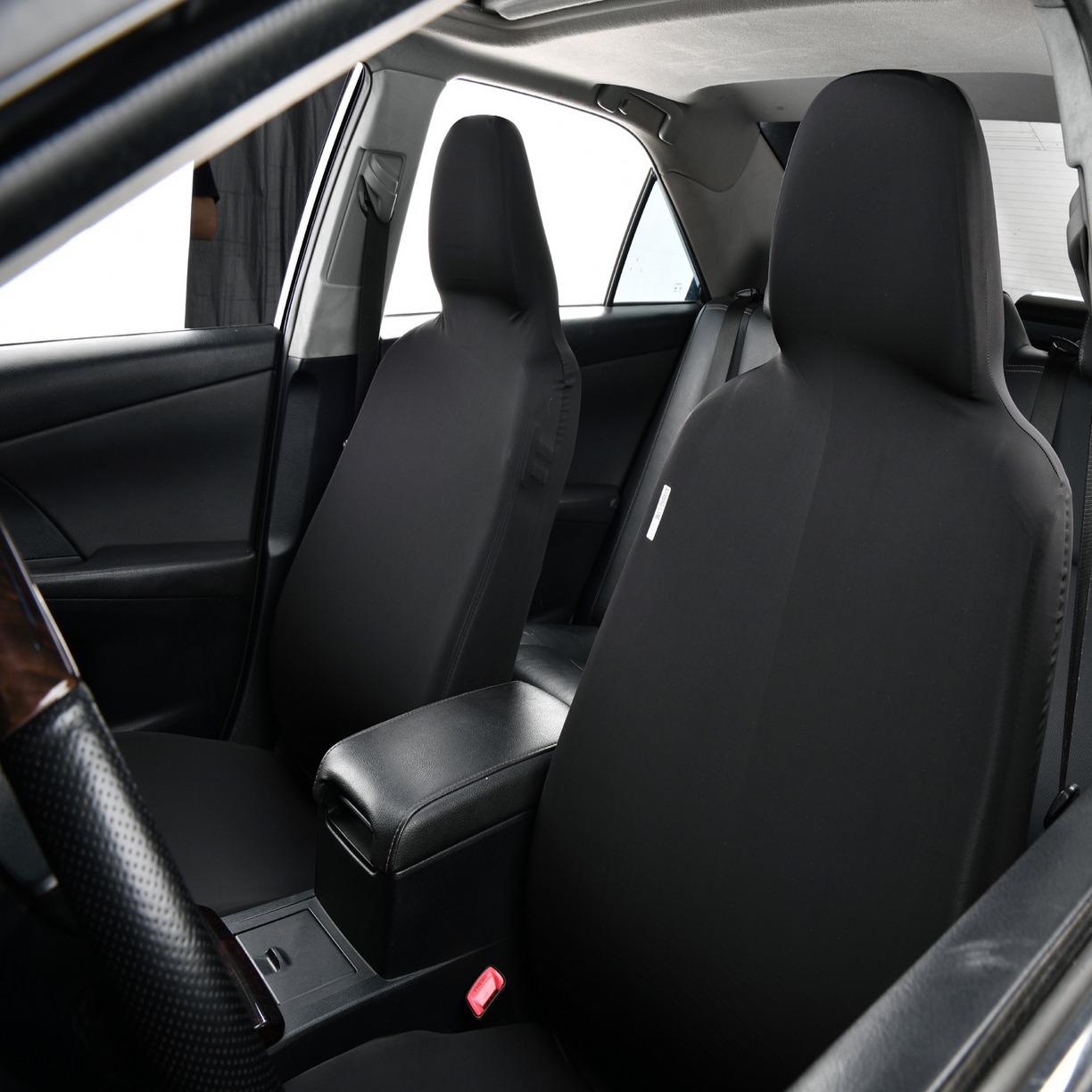 91家纺网 家纺一手货源 找家纺 千彤沙发垫 2025新款凉感冰丝b-弹力全包围汽车前排座椅套单只 装 黑色