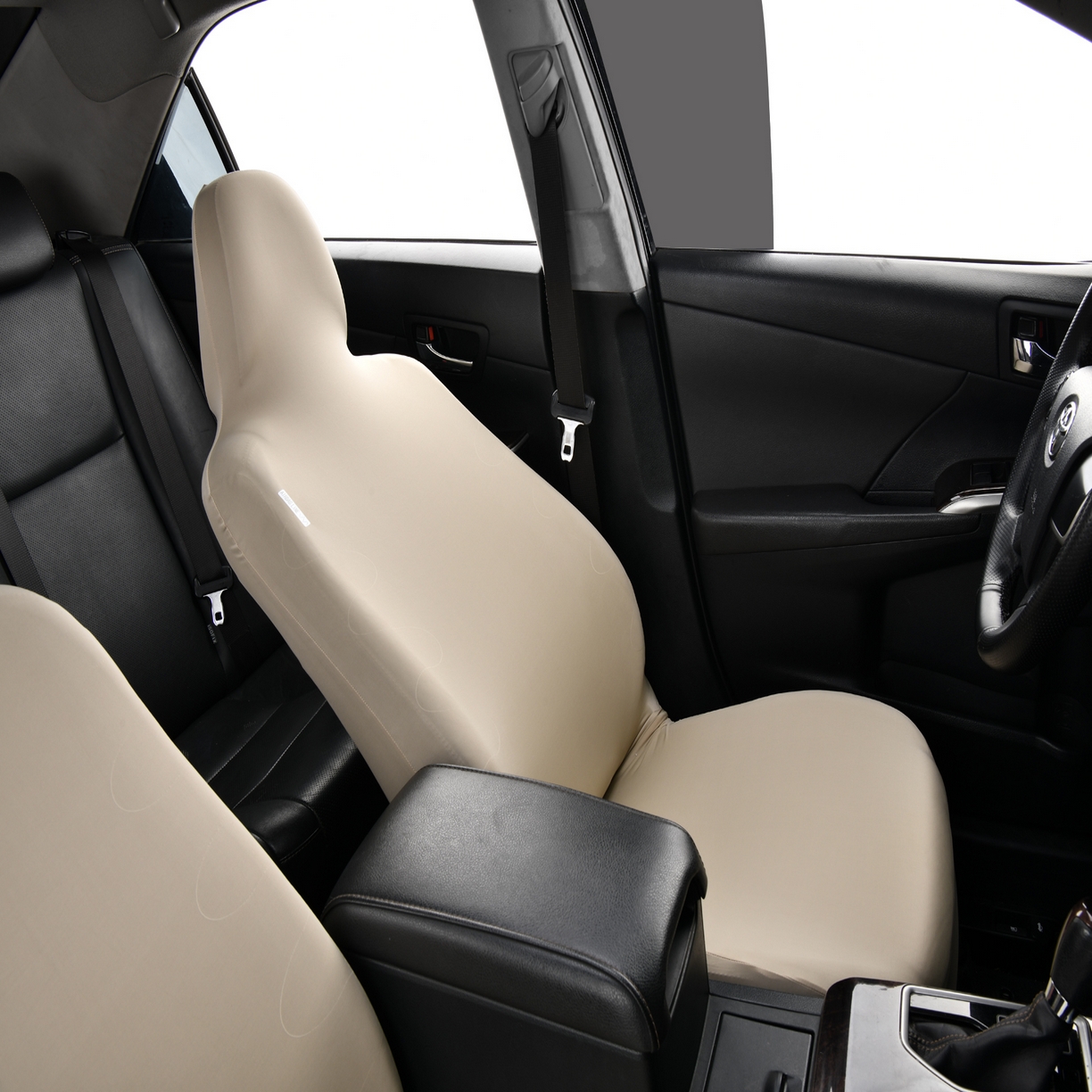 91家纺网 家纺一手货源 找家纺 千彤沙发垫 2025新款凉感冰丝b-弹力全包围汽车前排座椅套单只 装 米咖