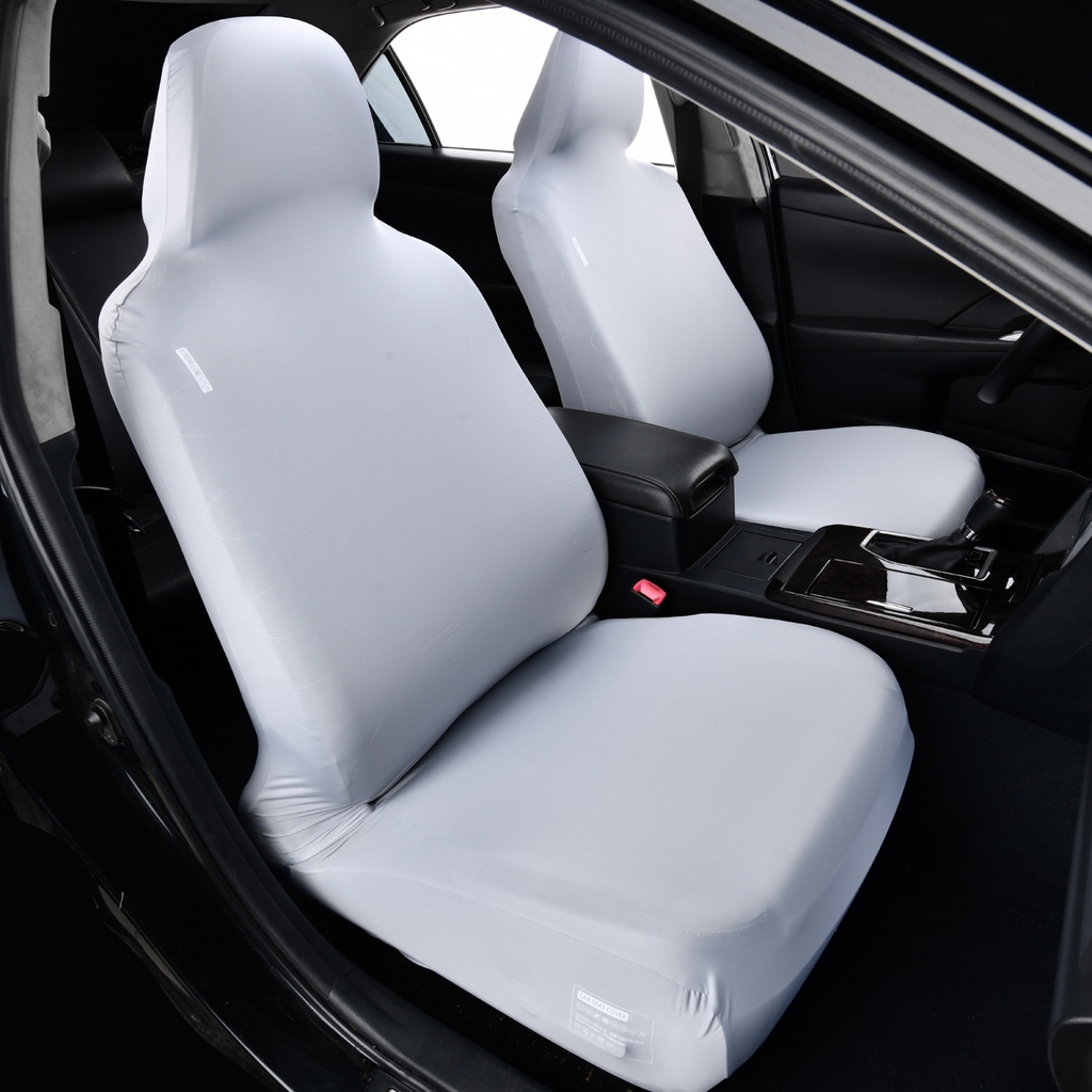 91家纺网 家纺一手货源 找家纺 千彤沙发垫 2025新款凉感冰丝b-弹力全包围汽车前排座椅套单只 装 银灰