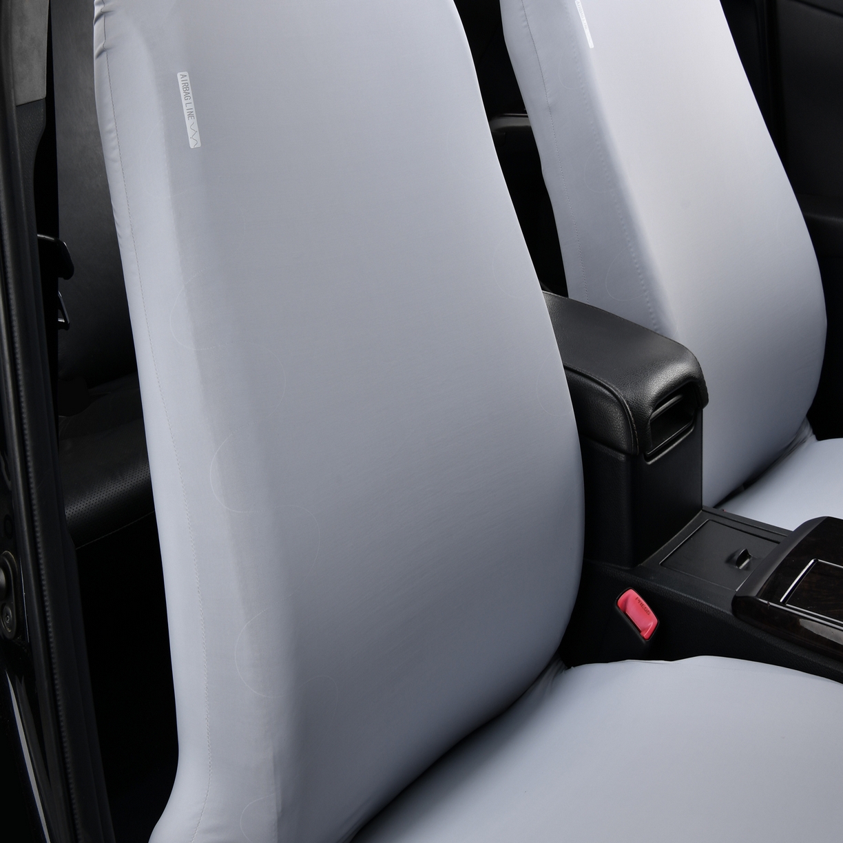 91家纺网 家纺一手货源 找家纺 千彤沙发垫 2025新款凉感冰丝b-弹力全包围汽车前排座椅套单只 装 银灰