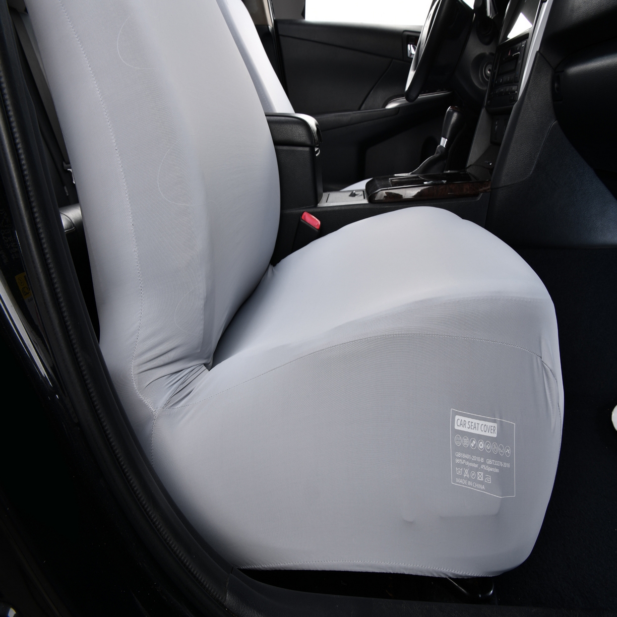 91家纺网 家纺一手货源 找家纺 千彤沙发垫 2025新款凉感冰丝b-弹力全包围汽车前排座椅套单只 装 银灰