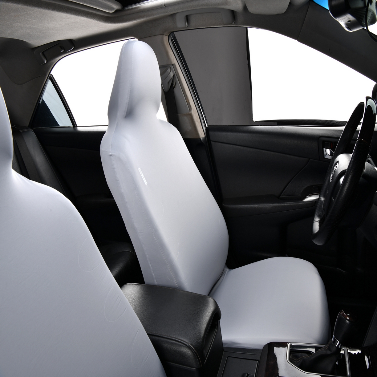 91家纺网 家纺一手货源 找家纺 千彤沙发垫 2025新款凉感冰丝b-弹力全包围汽车前排座椅套单只 装 银灰