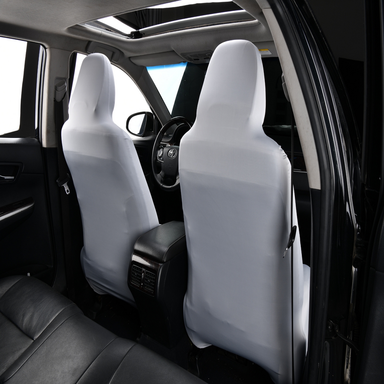 91家纺网 家纺一手货源 找家纺 千彤沙发垫 2025新款凉感冰丝b-弹力全包围汽车前排座椅套单只 装 银灰