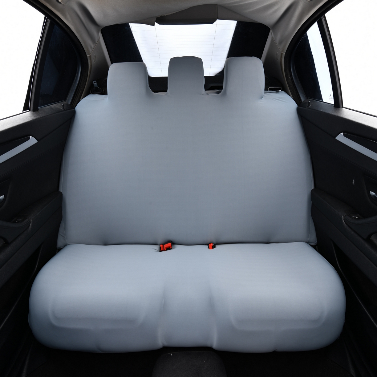 91家纺网 家纺一手货源 找家纺 千彤沙发垫 2025新款凉感冰丝b-弹力全包汽车后排三人座椅套 冰雾蓝