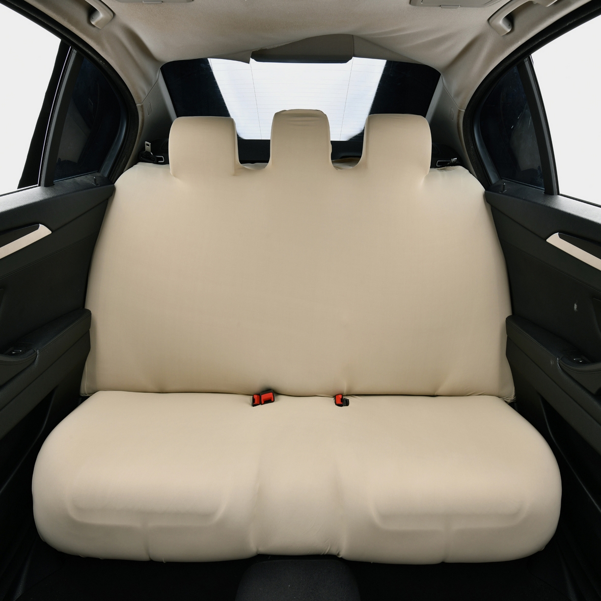 91家纺网 家纺一手货源 找家纺 千彤沙发垫 2025新款凉感冰丝b-弹力全包汽车后排三人座椅套 米咖