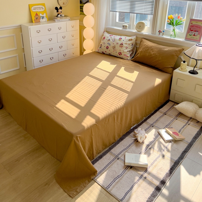 91家纺网 家纺一手货源 找家纺 水墨江南 2025新款超柔水洗棉印花四件套 动感小新