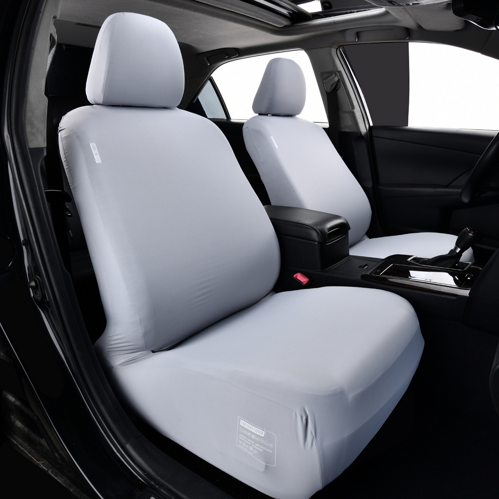 91家纺网 家纺一手货源 找家纺 千彤沙发垫 2025新款凉感冰丝a-弹力全包围 汽车前排座椅套单只装 银灰