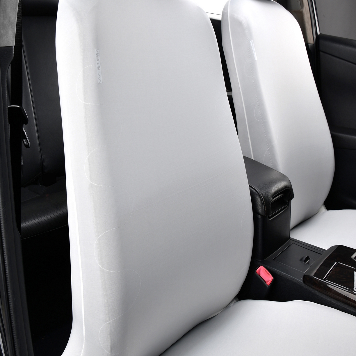 91家纺网 家纺一手货源 找家纺 千彤沙发垫 2025新款凉感冰丝a-弹力全包围 汽车前排座椅套单只装 白色