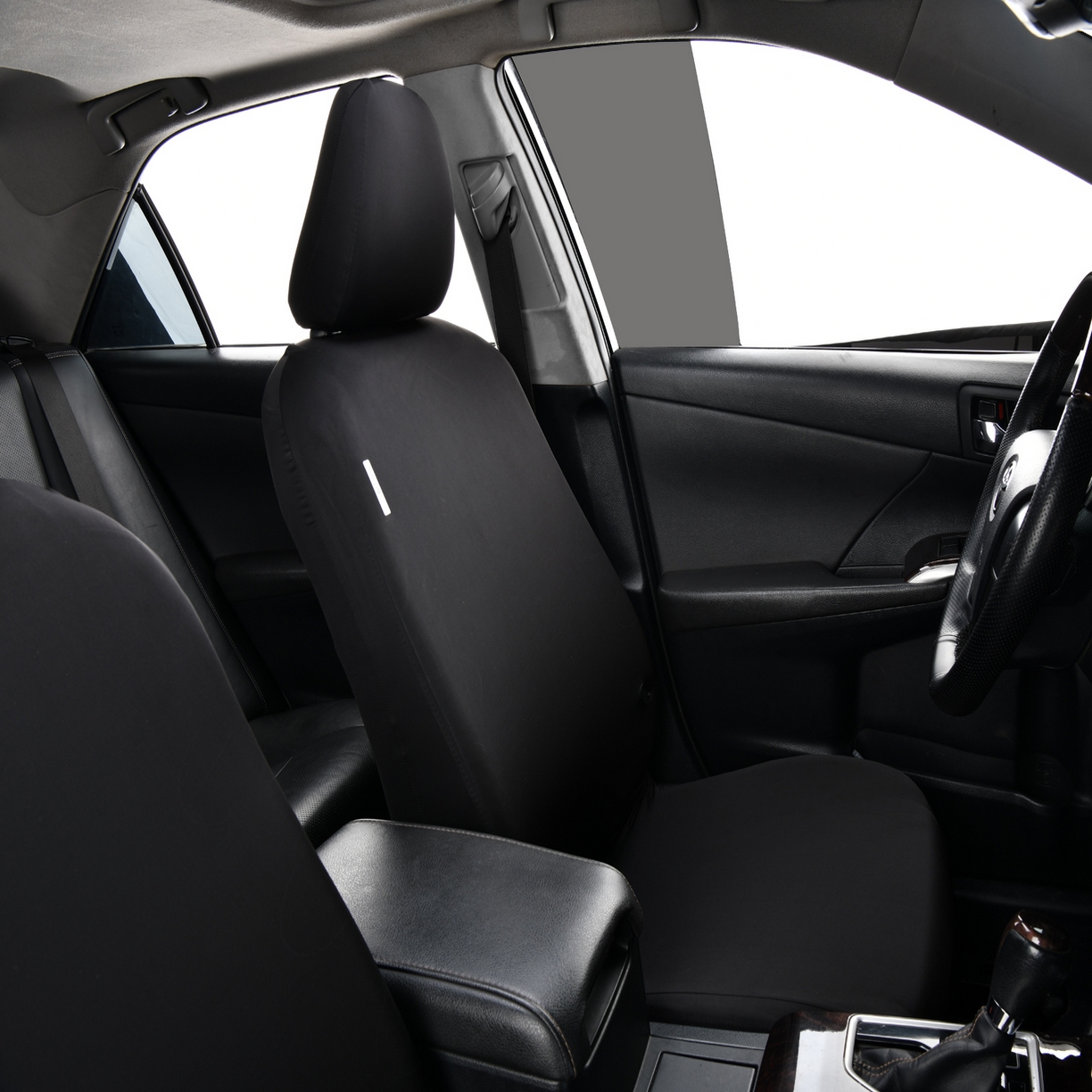 91家纺网 家纺一手货源 找家纺 千彤沙发垫 2025新款凉感冰丝a-弹力全包围 汽车前排座椅套单只装 黑色