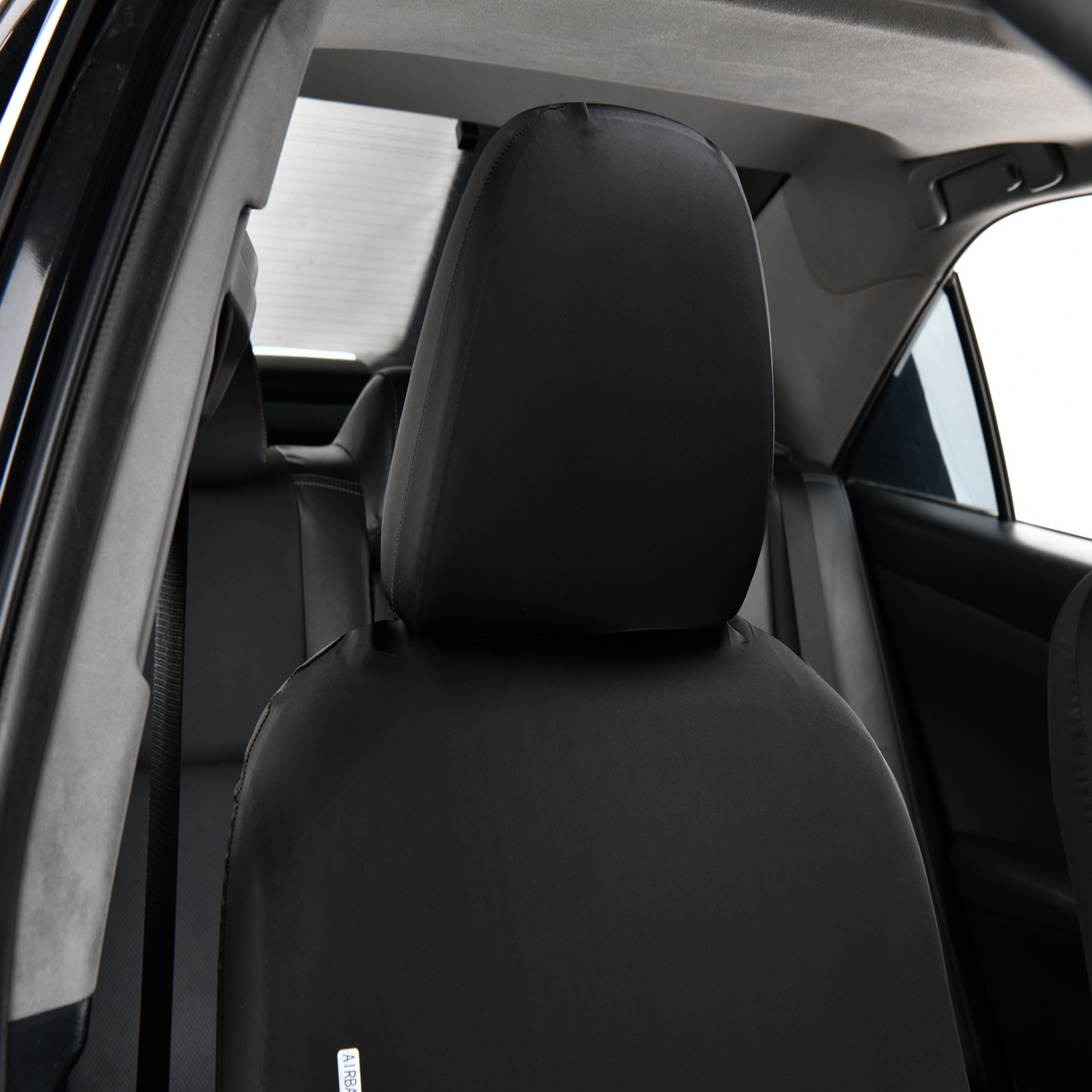 91家纺网 家纺一手货源 找家纺 千彤沙发垫 2025新款凉感冰丝a-弹力全包围 汽车前排座椅套单只装 黑色