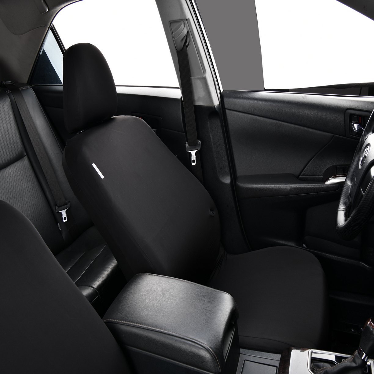 91家纺网 家纺一手货源 找家纺 千彤沙发垫 2025新款凉感冰丝a-弹力全包围 汽车前排座椅套单只装 黑色