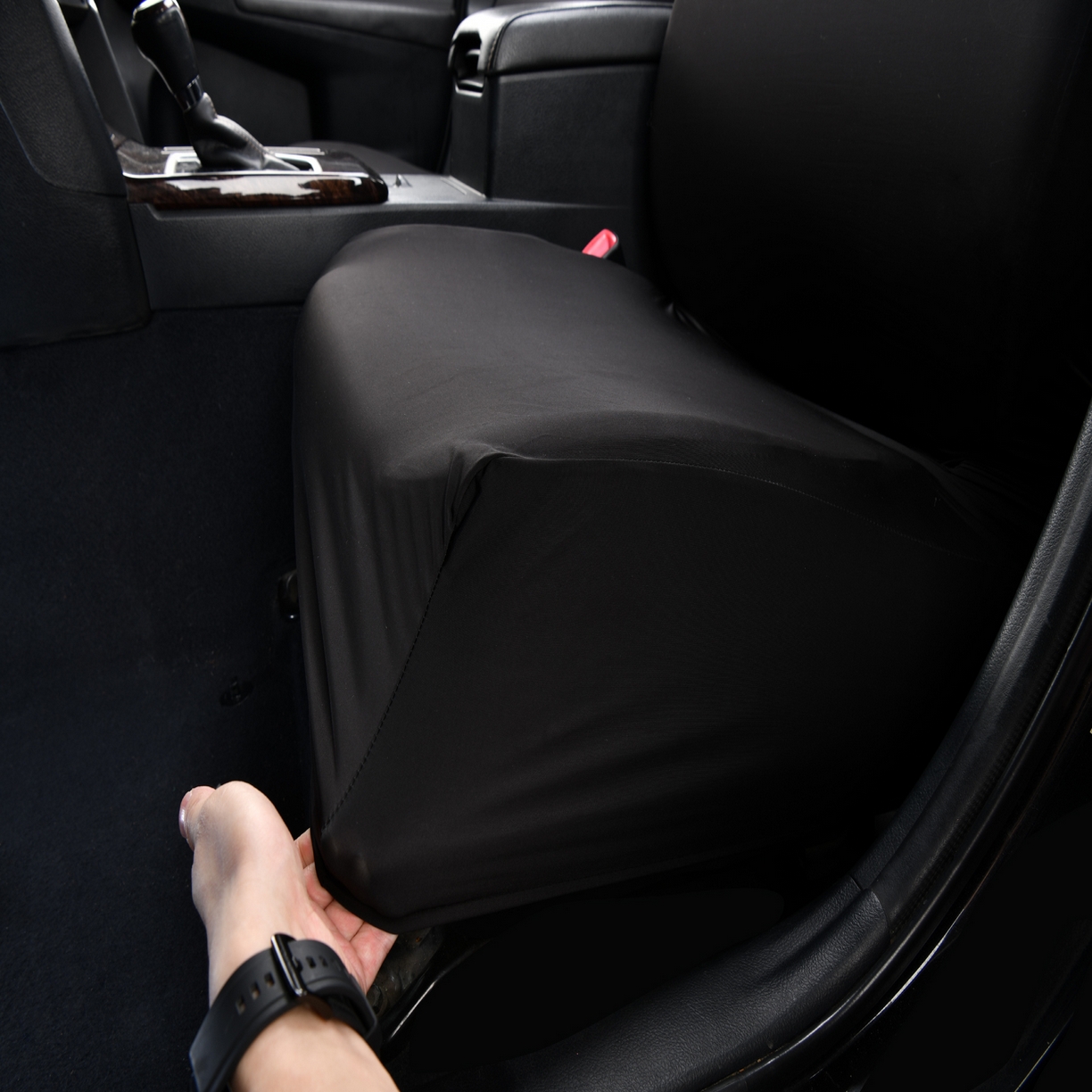 91家纺网 家纺一手货源 找家纺 千彤沙发垫 2025新款凉感冰丝a-弹力全包围 汽车前排座椅套单只装 黑色