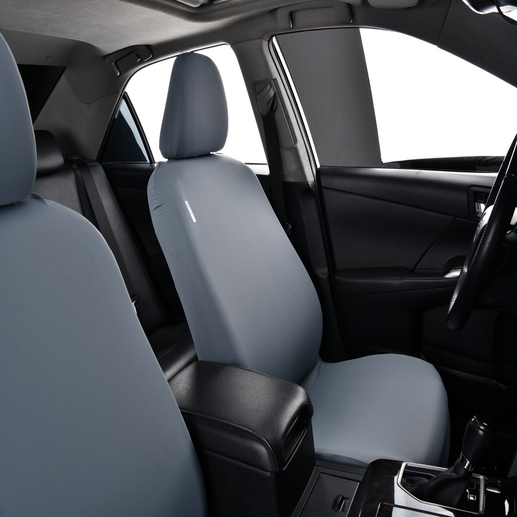 91家纺网 家纺一手货源 找家纺 千彤沙发垫 2025新款凉感冰丝a-弹力全包围 汽车前排座椅套单只装 蓝灰