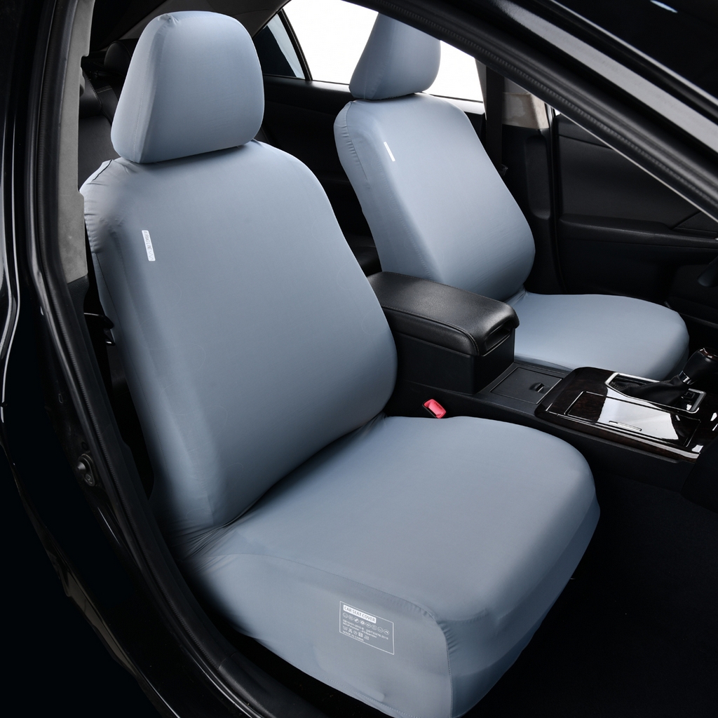 91家纺网 家纺一手货源 找家纺 千彤沙发垫 2025新款凉感冰丝a-弹力全包围 汽车前排座椅套单只装 蓝灰