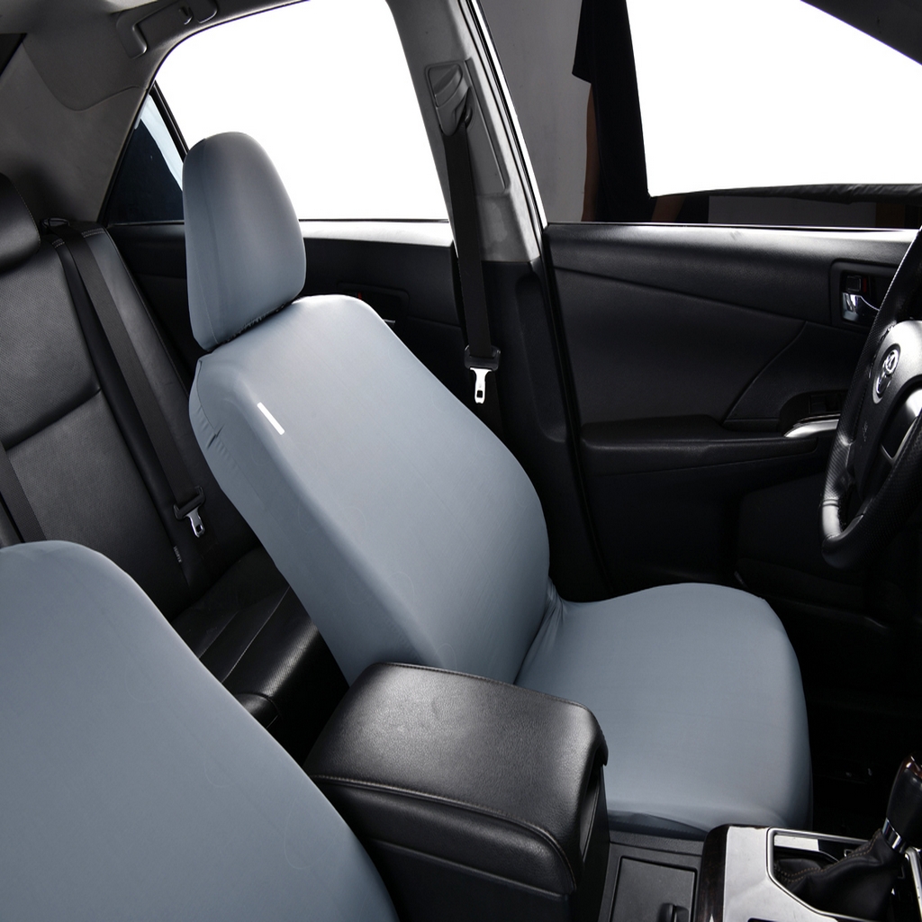 91家纺网 家纺一手货源 找家纺 千彤沙发垫 2025新款凉感冰丝a-弹力全包围 汽车前排座椅套单只装 蓝灰