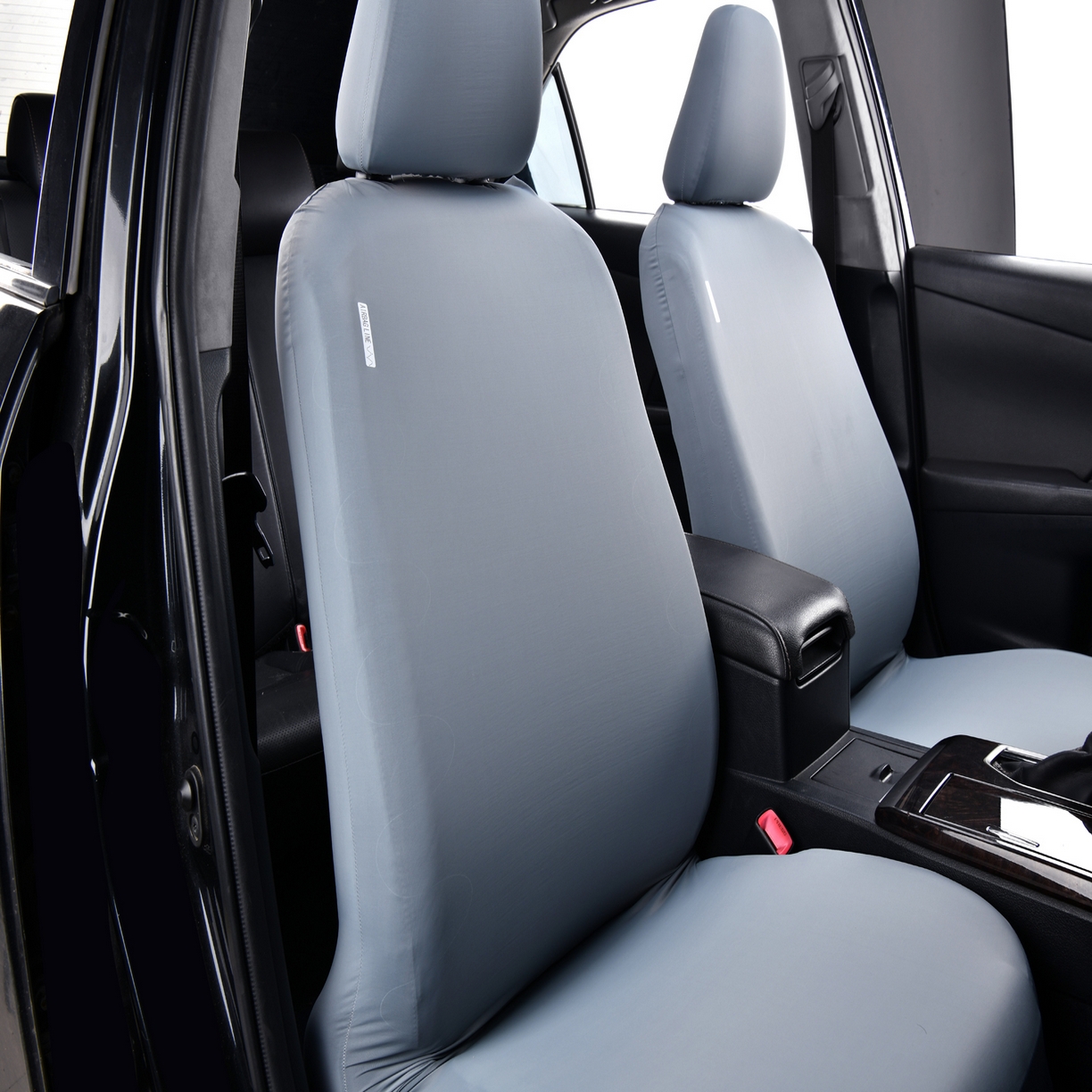 91家纺网 家纺一手货源 找家纺 千彤沙发垫 2025新款凉感冰丝a-弹力全包围 汽车前排座椅套单只装 蓝灰