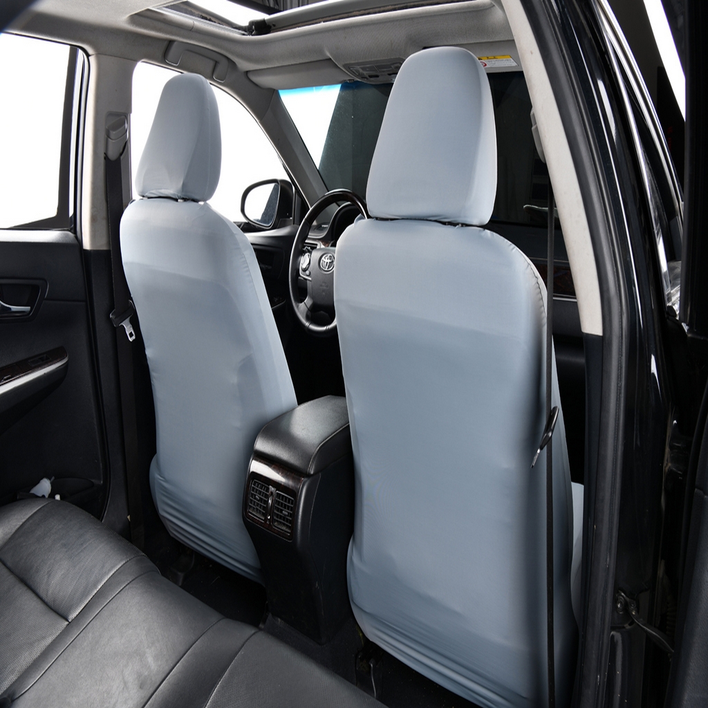 91家纺网 家纺一手货源 找家纺 千彤沙发垫 2025新款凉感冰丝a-弹力全包围 汽车前排座椅套单只装 蓝灰