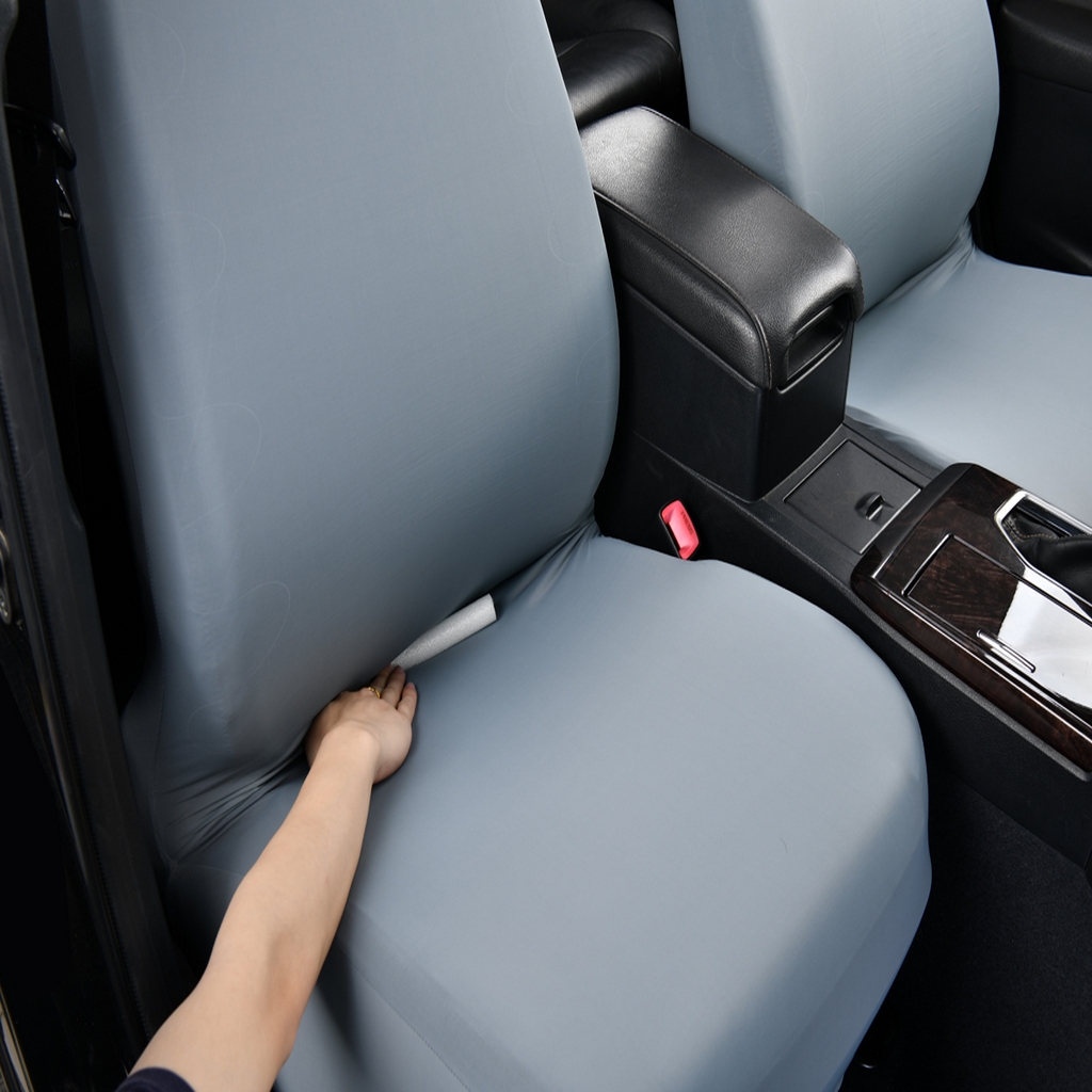 91家纺网 家纺一手货源 找家纺 千彤沙发垫 2025新款凉感冰丝a-弹力全包围 汽车前排座椅套单只装 蓝灰