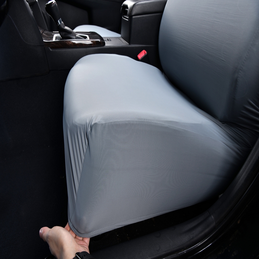 91家纺网 家纺一手货源 找家纺 千彤沙发垫 2025新款凉感冰丝a-弹力全包围 汽车前排座椅套单只装 蓝灰