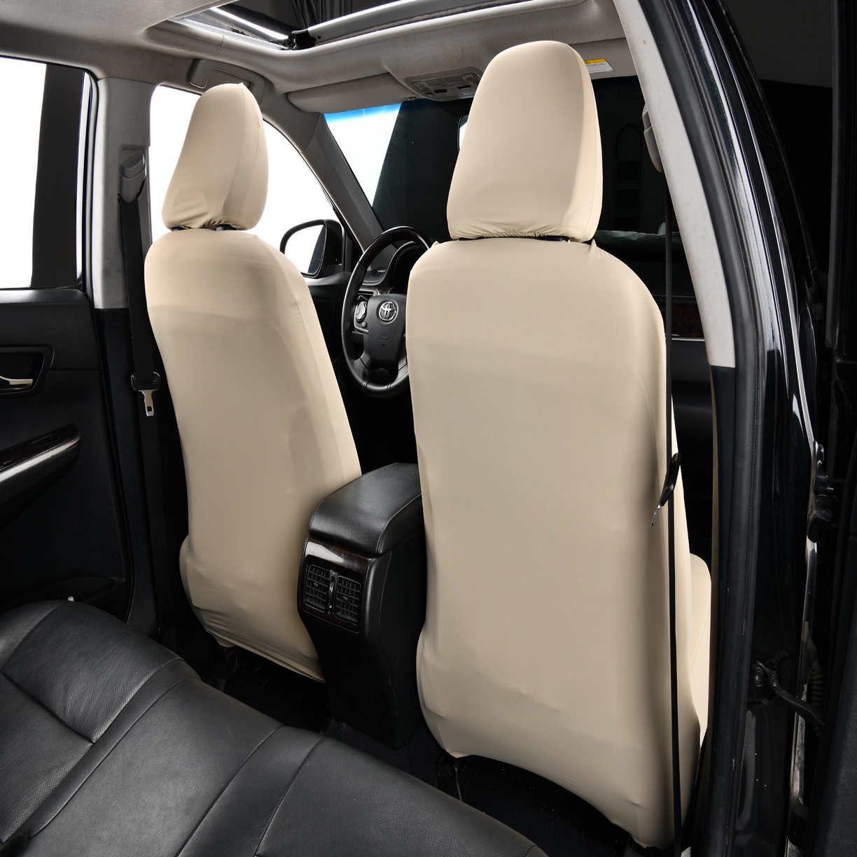 91家纺网 家纺一手货源 找家纺 千彤沙发垫 2025新款凉感冰丝a-弹力全包围 汽车前排座椅套单只装 米咖