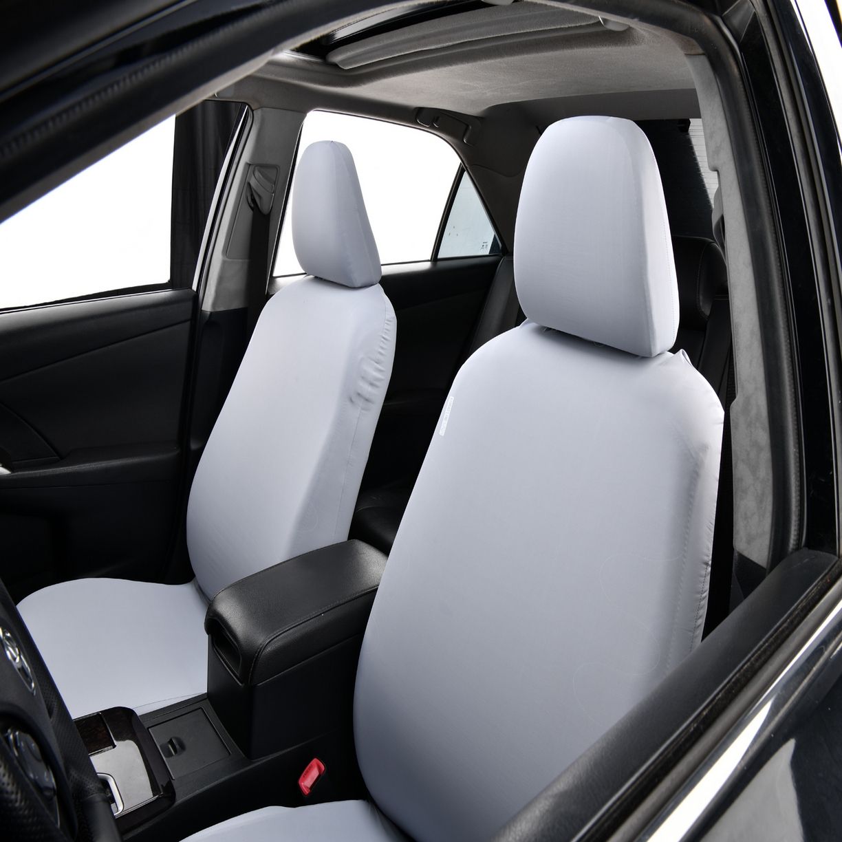 91家纺网 家纺一手货源 找家纺 千彤沙发垫 2025新款凉感冰丝a-弹力全包围 汽车前排座椅套单只装 银灰