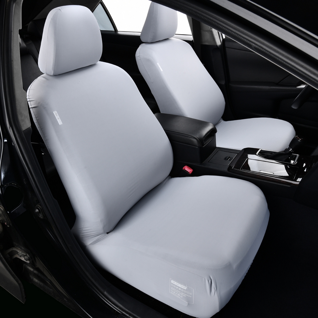 91家纺网 家纺一手货源 找家纺 千彤沙发垫 2025新款凉感冰丝a-弹力全包围 汽车前排座椅套单只装 银灰