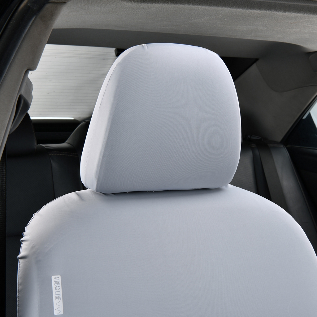 91家纺网 家纺一手货源 找家纺 千彤沙发垫 2025新款凉感冰丝a-弹力全包围 汽车前排座椅套单只装 银灰