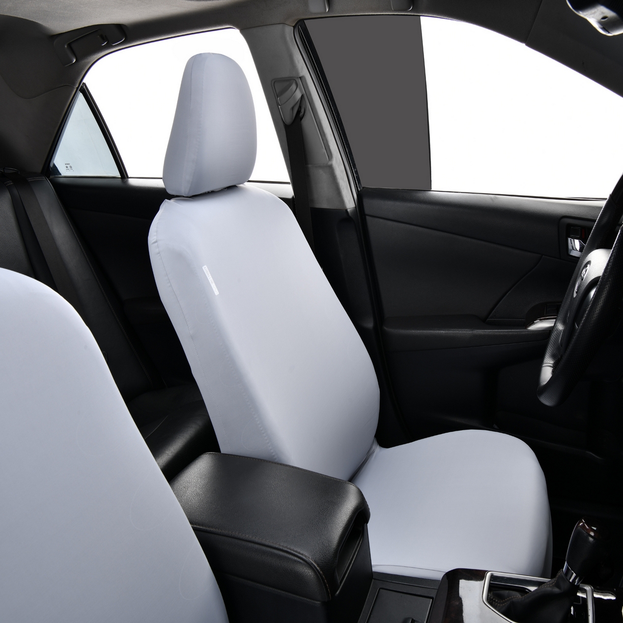 91家纺网 家纺一手货源 找家纺 千彤沙发垫 2025新款凉感冰丝a-弹力全包围 汽车前排座椅套单只装 银灰