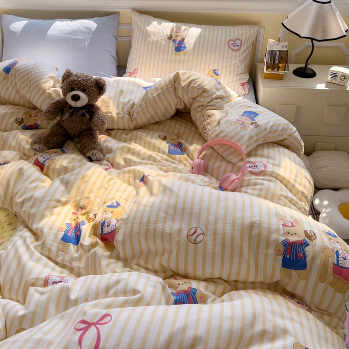 91家纺网 家纺一手货源 找家纺 水墨江南 2025新款超柔水洗棉印花四件套 好伙伴