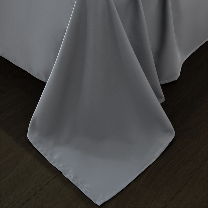 91家纺网 家纺一手货源 找家纺 红嘴企鹅2025新款幻影冰丝四件套-蝴蝶系列 幻影-灰色