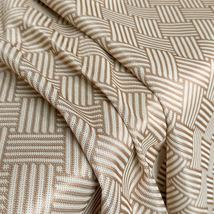 91家纺网 家纺一手货源 找家纺 红嘴企鹅2025新款人字纹提花冰丝凉席（量大可聊 ） 人字纹提花-咖啡