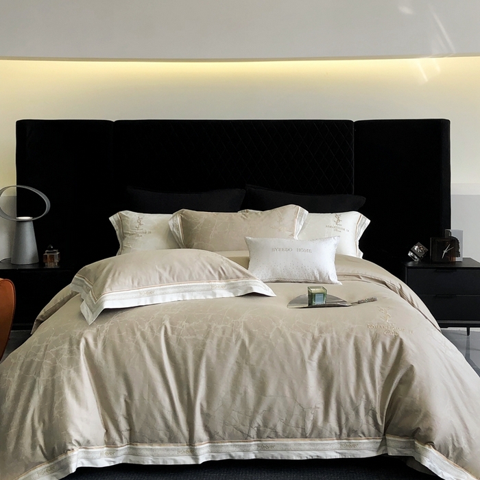 91家纺网 家纺一手货源 找家纺 （总）馨蕊家居 2025新款全棉提花四件套-慕奈