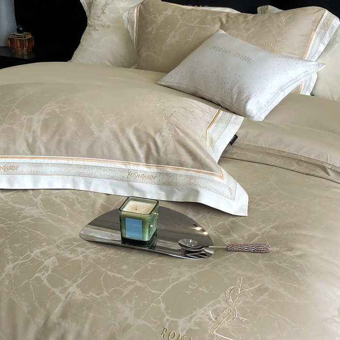 91家纺网 家纺一手货源 找家纺 馨蕊家居 2025新款全棉提花四件套-慕奈 慕奈-灰湖绿