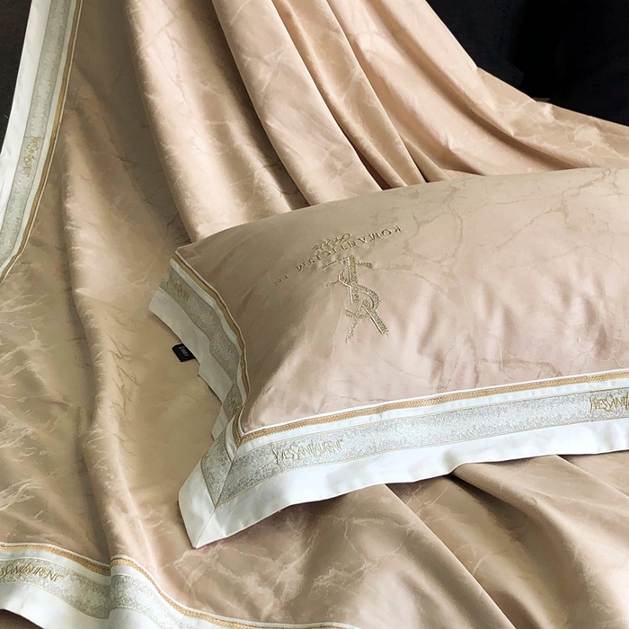 91家纺网 家纺一手货源 找家纺 馨蕊家居 2025新款全棉提花四件套-慕奈 慕奈-香槟