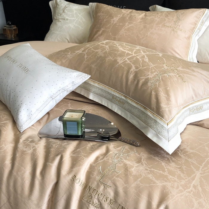 91家纺网 家纺一手货源 找家纺 馨蕊家居 2025新款全棉提花四件套-慕奈 慕奈-香槟