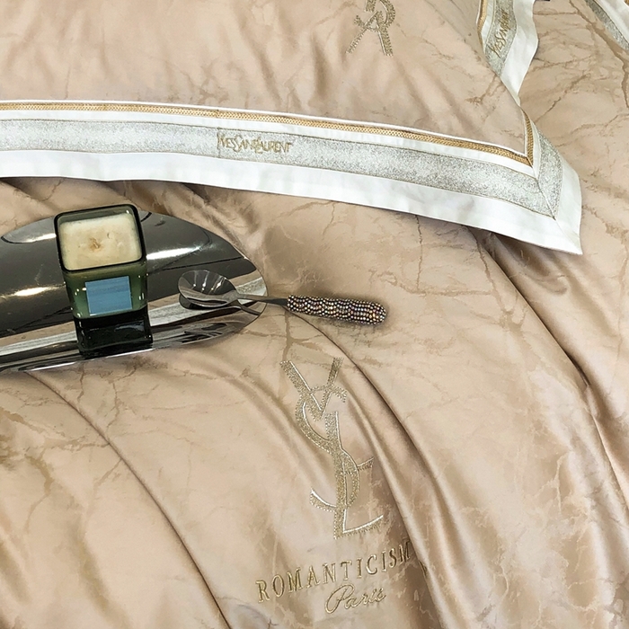 91家纺网 家纺一手货源 找家纺 馨蕊家居 2025新款全棉提花四件套-慕奈 慕奈-香槟