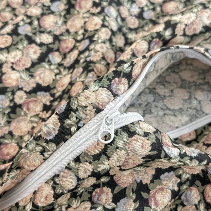 91家纺网 家纺一手货源 找家纺 卓缦家纺 2025新款-A类全棉纯棉双层纱小清新印花单被套单枕套学生单被套 被套单件单枕套 繁花似锦