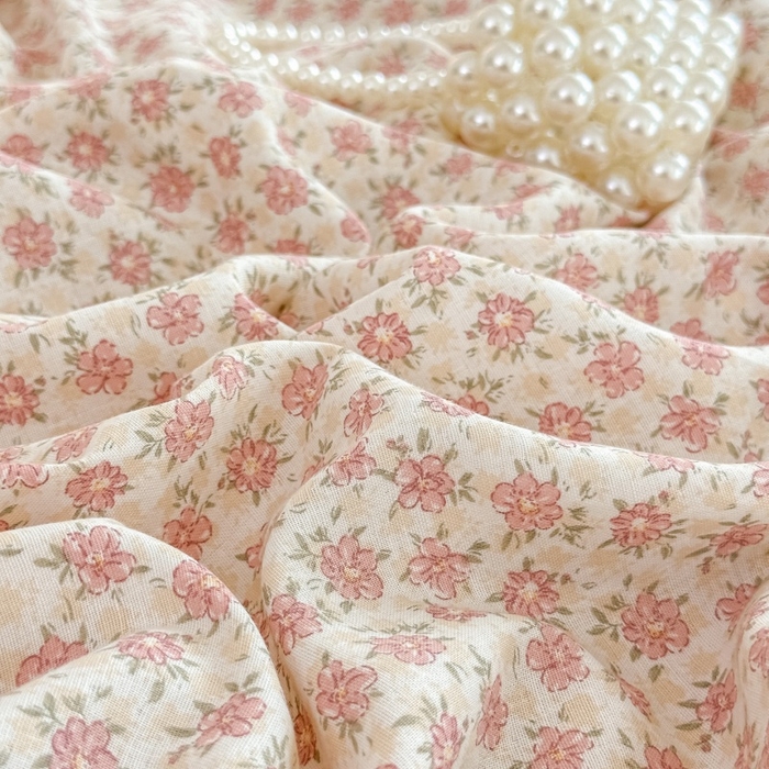 91家纺网 家纺一手货源 找家纺 卓缦家纺 2025新款-A类全棉纯棉双层纱小清新印花单被套单枕套学生单被套 被套单件单枕套 十里桃花