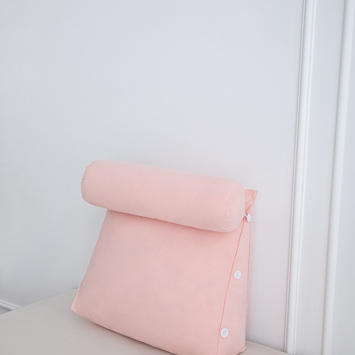 91家纺网 家纺一手货源 找家纺 （总）沐沐家纺 2026新款仿棉绒三角靠背带头枕