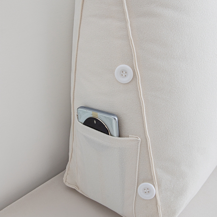 91家纺网 家纺一手货源 找家纺 （总）沐沐家纺 2026新款仿棉绒三角靠背带头枕