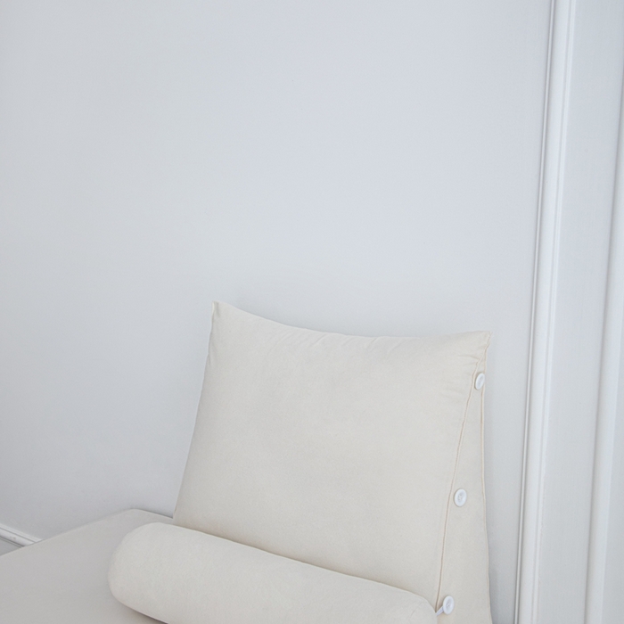 91家纺网 家纺一手货源 找家纺 （总）沐沐家纺 2026新款仿棉绒三角靠背带头枕