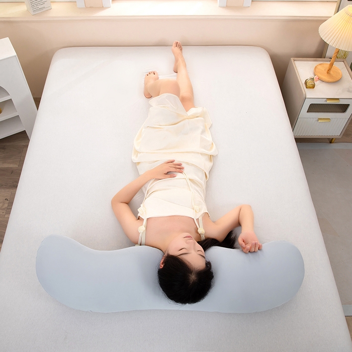 91家纺网 家纺一手货源 找家纺 （总）合纵跨境工厂 2025新款亚朵同款星球抱抱枕头孕妇抱枕靠枕垫腿枕腰枕跨境外贸JIT一件代发TEMU亚马逊希音包过核价-浅灰