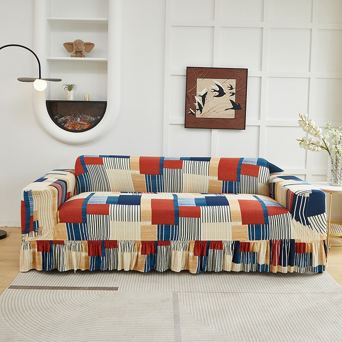 91家纺网 家纺一手货源 找家纺 （总）逐日沙发套2025新款裙摆沙发套