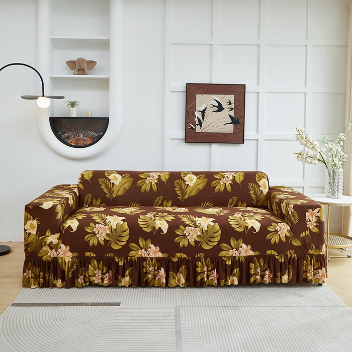 91家纺网 家纺一手货源 找家纺 （总）逐日沙发套2025新款裙摆沙发套