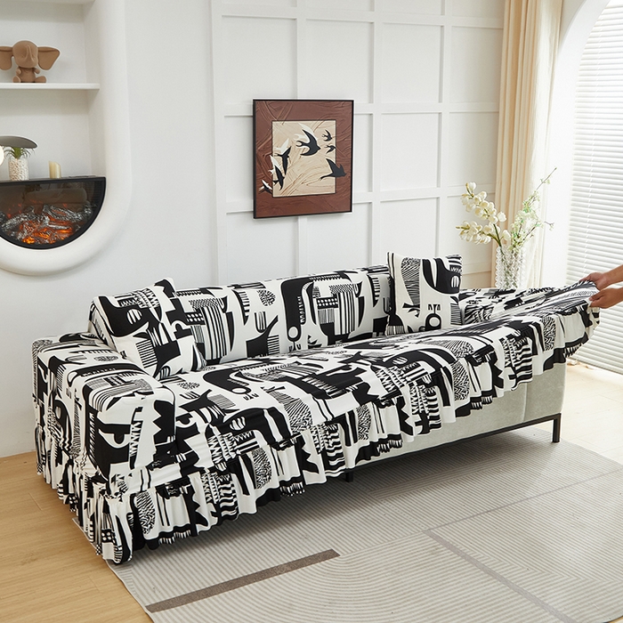 91家纺网 家纺一手货源 找家纺 （总）逐日沙发套2025新款裙摆沙发套