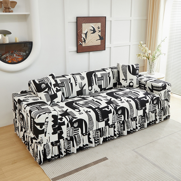 91家纺网 家纺一手货源 找家纺 （总）逐日沙发套2025新款裙摆沙发套