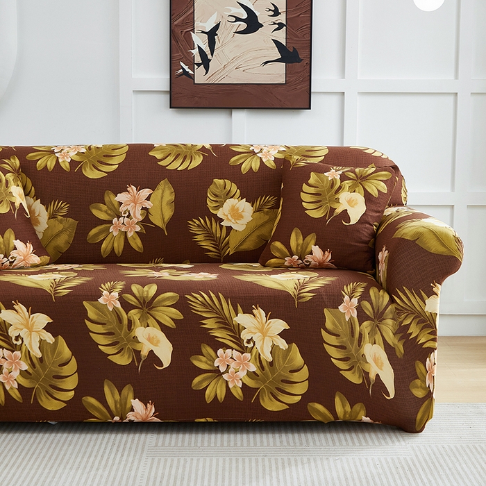 91家纺网 家纺一手货源 找家纺 逐日沙发套2025新款沙发套 维朵咖