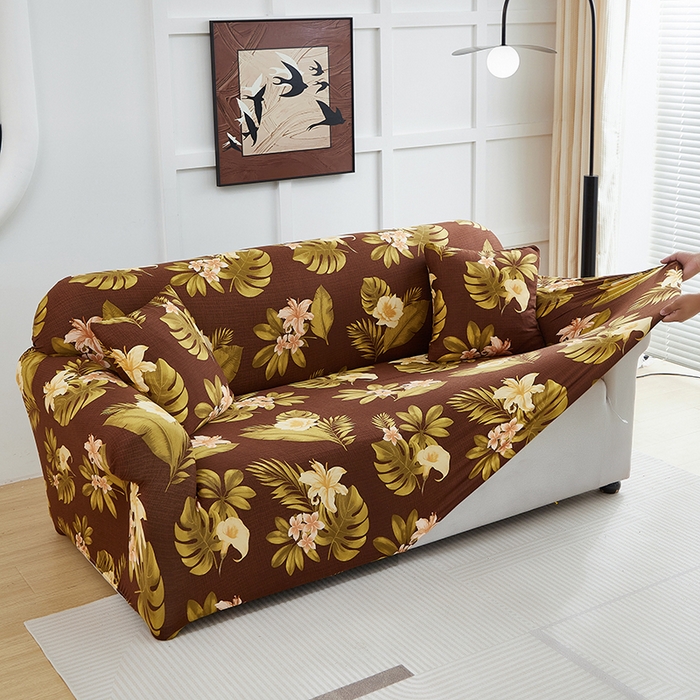 91家纺网 家纺一手货源 找家纺 逐日沙发套2025新款沙发套 维朵咖