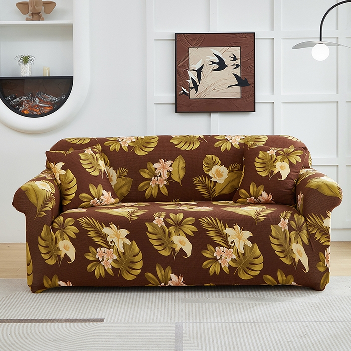 91家纺网 家纺一手货源 找家纺 逐日沙发套2025新款沙发套 维朵咖